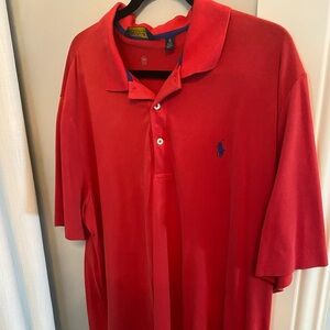 Ralph Lauren Red Polo Shirt for Men